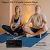 Reproductor de casetes portátil G Keni con grabadora, radio AM/FM, altavoz integrado, conector para audífonos, funciona con CA o baterías, color negro 8