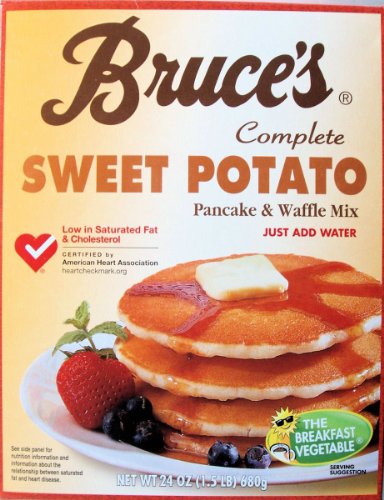 Bruce's Complete Sweet Potato Pancake and Waffle Mix 24oz Box (Pack of 3)