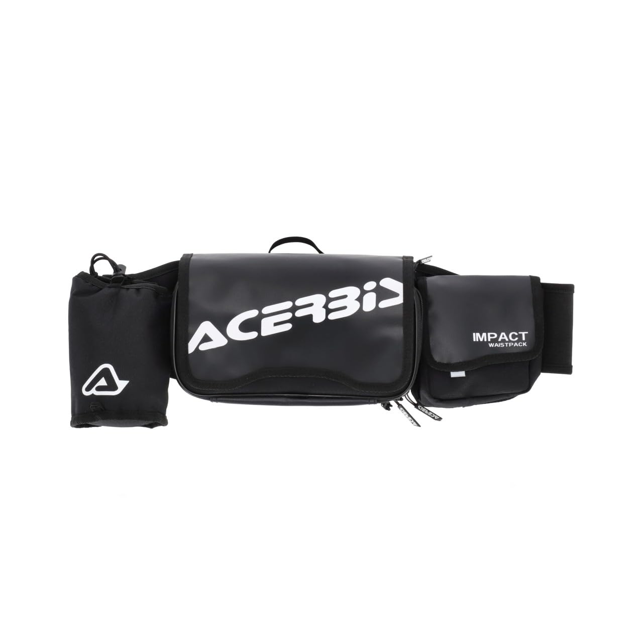 ACERBIS Impact Logo Marsupio Motocross Enduro Offorad, Nero/Bianco e Nero/Grigio, 5 Litri, 95% Poliestere 2% PVC 3% Altri, Chiusura con Fibbia, Fascia Elastica Doppia