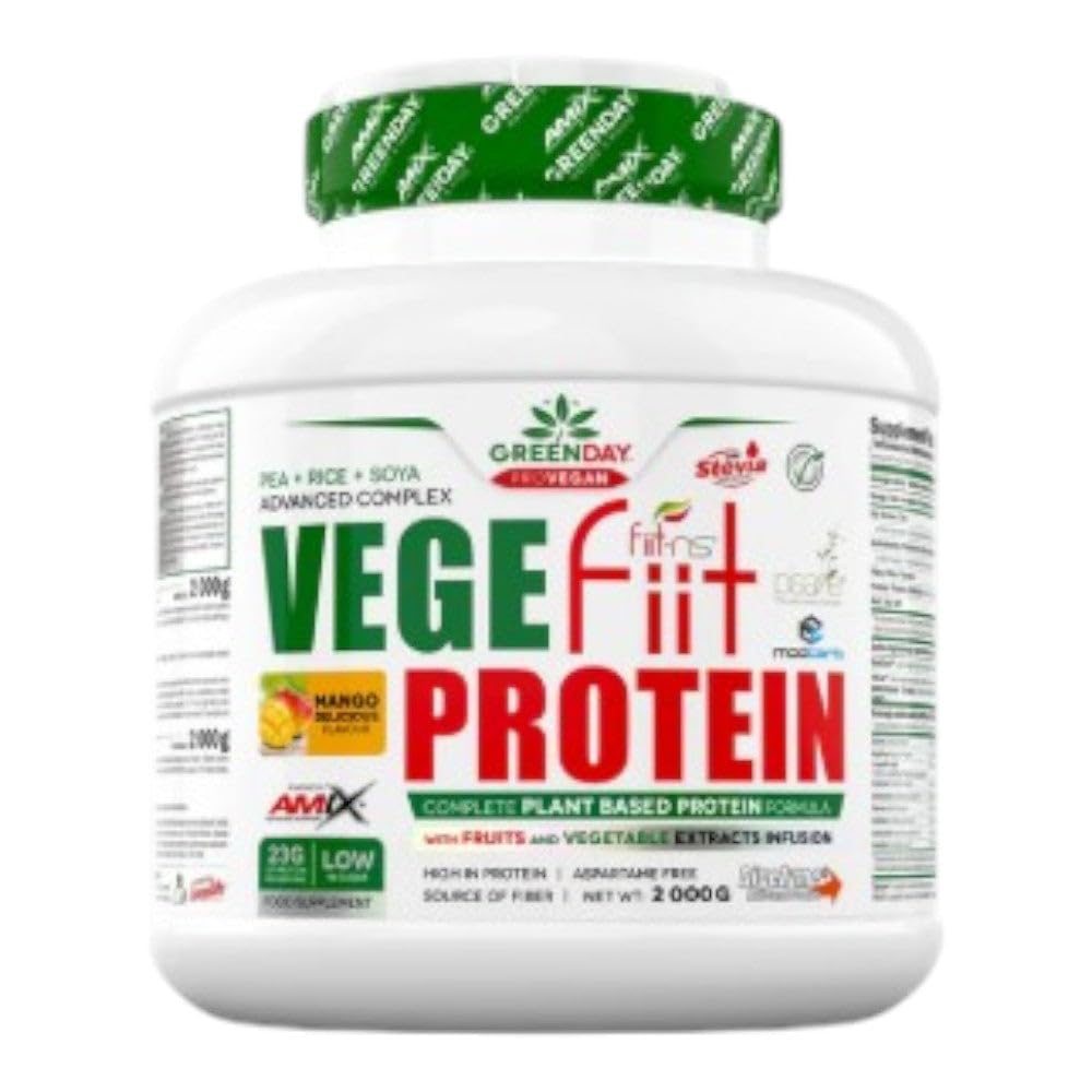 AMIX Greenday Vegefit Protein, Cacahuete-Choco-Caramelo - 2 kg