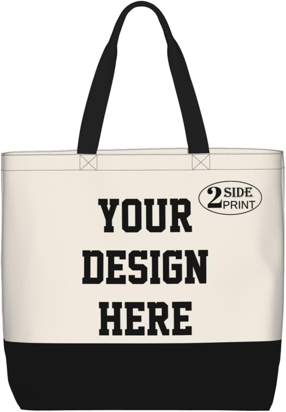 Custom Tote Bags for Women with Team Logo Text Picture,Personalized Tote Bag Gifts for Friend Mom Teacher Sister