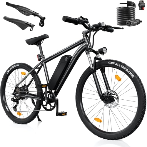 Finbike E Bike mit USB-Slot, 26' Elektrofahrrad Abnehmbarer 10400mAh...
