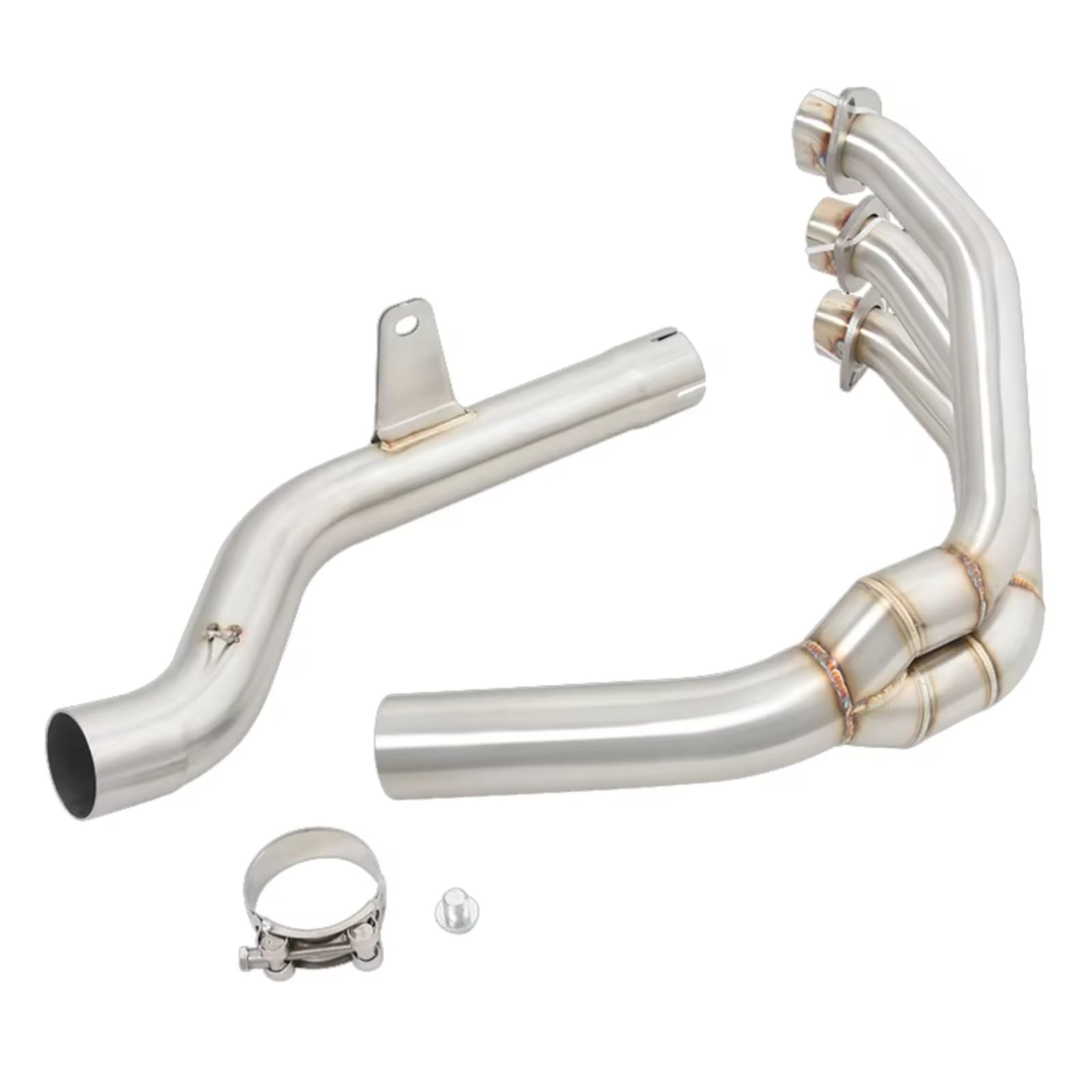 moto escape Para Trident 660 Sistemas Completos Para Escape Motocicleta Tubo Enlace Medio Delantero Modificado Silenciador Punta Para Escape Motocicleta Carreras 51 Mm