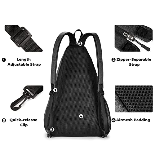 Image of A11N SPORTS Pickleball Bag, Reversible Crossbody Sling Bag /Backpack for Women Men