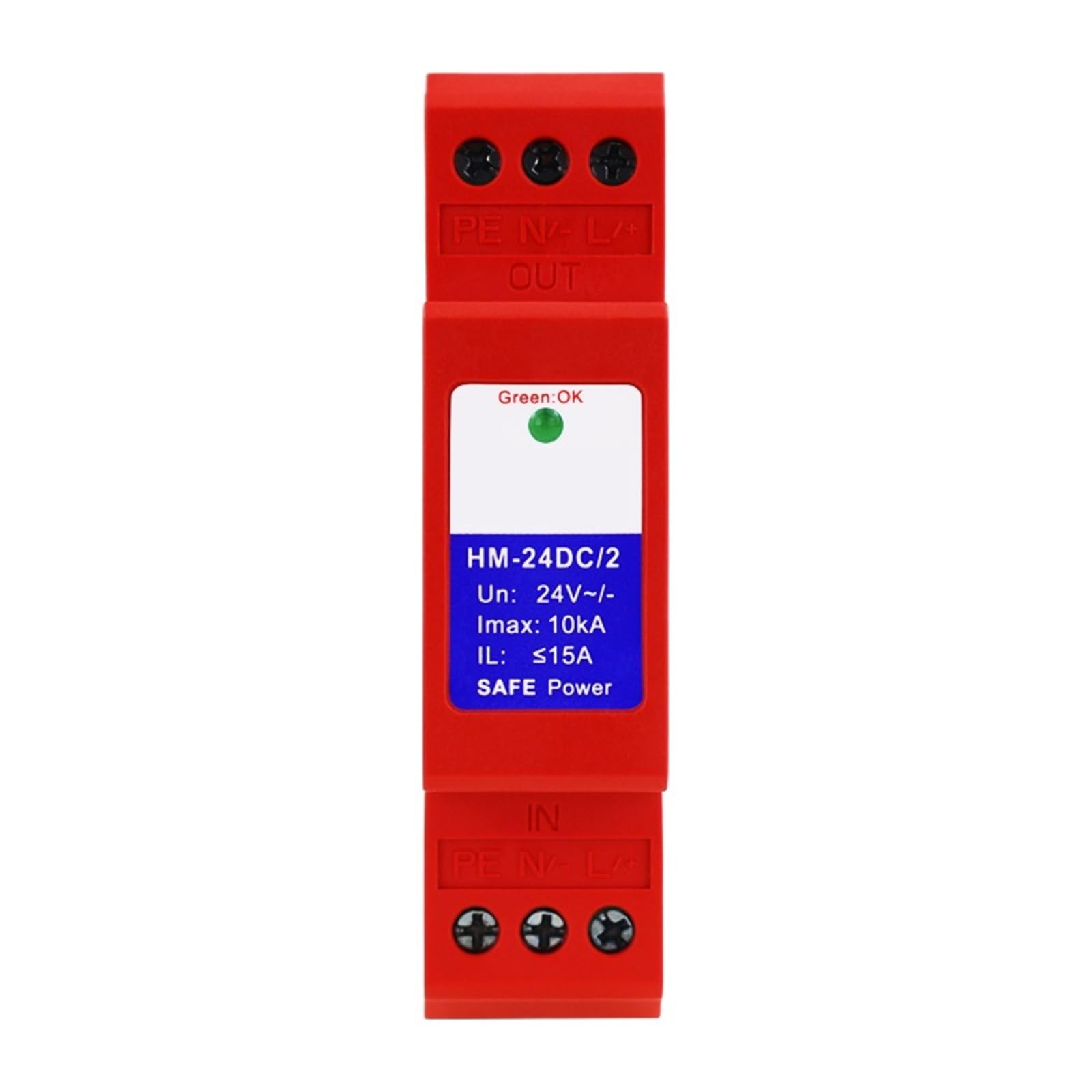 Scaricatore di sovratensione for alimentatore ad alto carico 24V 15A Classe D HM-24DC/2