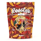 Mycelium Organic Rooster Feed (5 LB Bag) | High-Protein Chicken Feed for Energy, Feather Health & Daily Performance | Balanced Poultry Blend with Grains, Legumes & Fish Meal | Non-GMO, Made in USA
