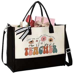 Teacher Gifts for Women Teacher Appreciation Gifts Gifts for Teachers Women Gift for Teacher Teacher Birthday Gifts End of Year Teacher Gifts Teacher Tote Bags for Women Tote Bag
