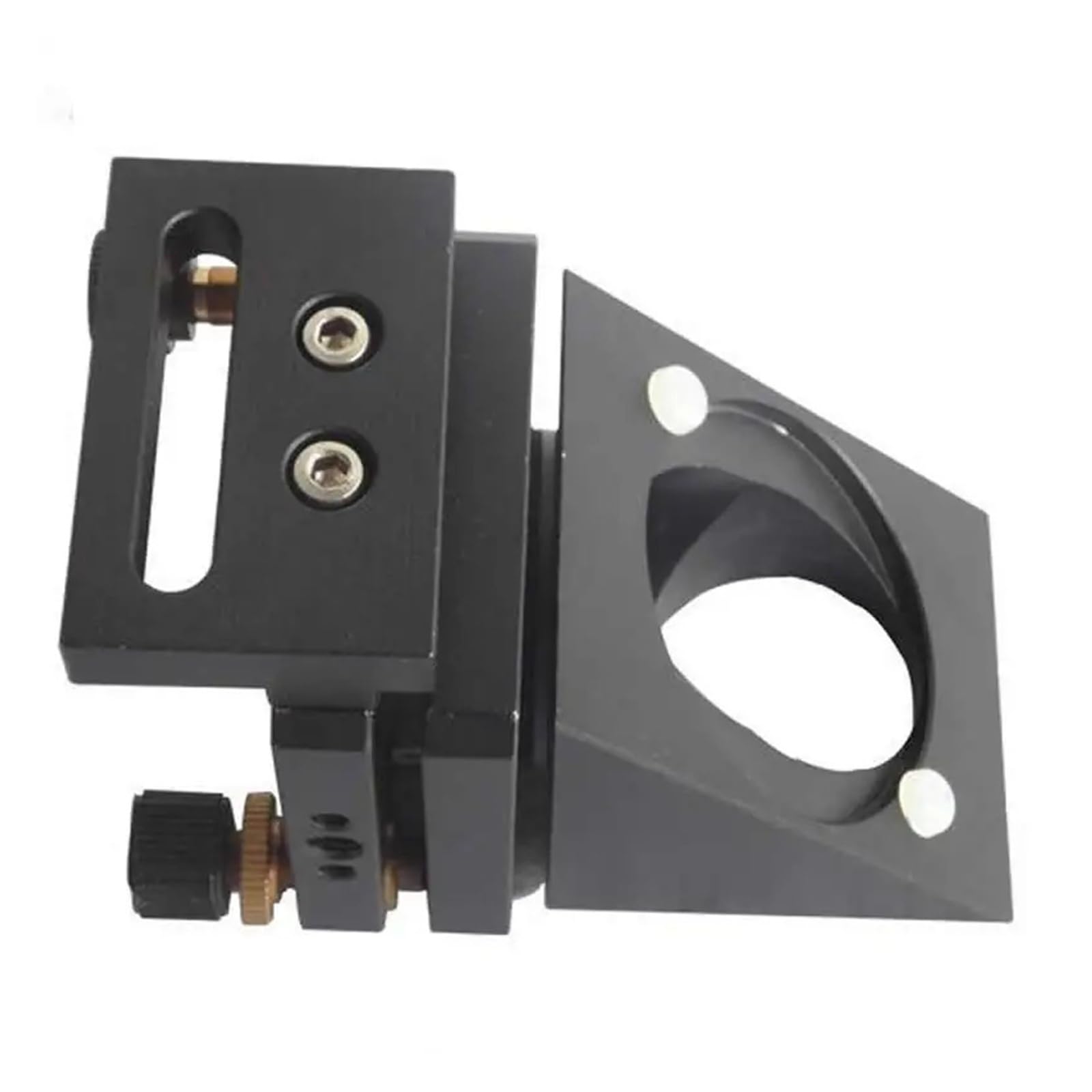 Support de réglage optique avec angle de 45 degrés.