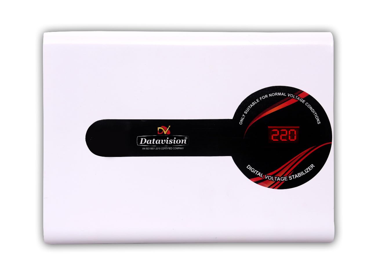 DATAVISION 4kVA Working Range (170V to 270V) Voltage Stabilizer Best for Inverter AC, Split AC or Windows AC Upto 1.5 Ton (Off-White) Copper with 3 Years Warranty