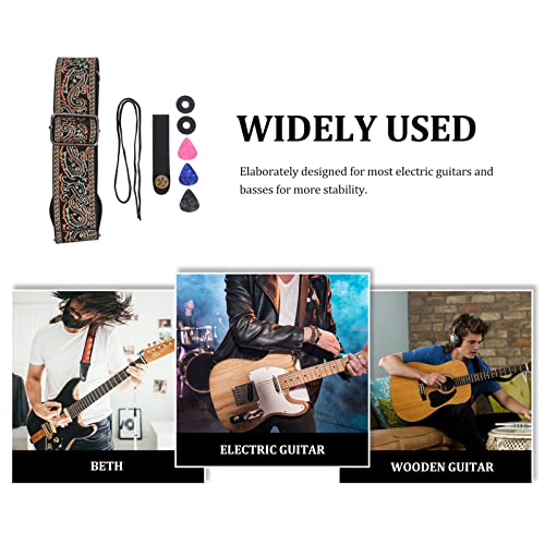 Milisten 1 ensemble de sangle exquise accessoires Braveur de guitare de guitare pratique - Les Beatles, Paul McCartney, John Lennon, RIngo Starr, George Harrison Milisten 1 ensemble de sangle exquise accessoires Braveur de guitare de guitare pratique – Image 8