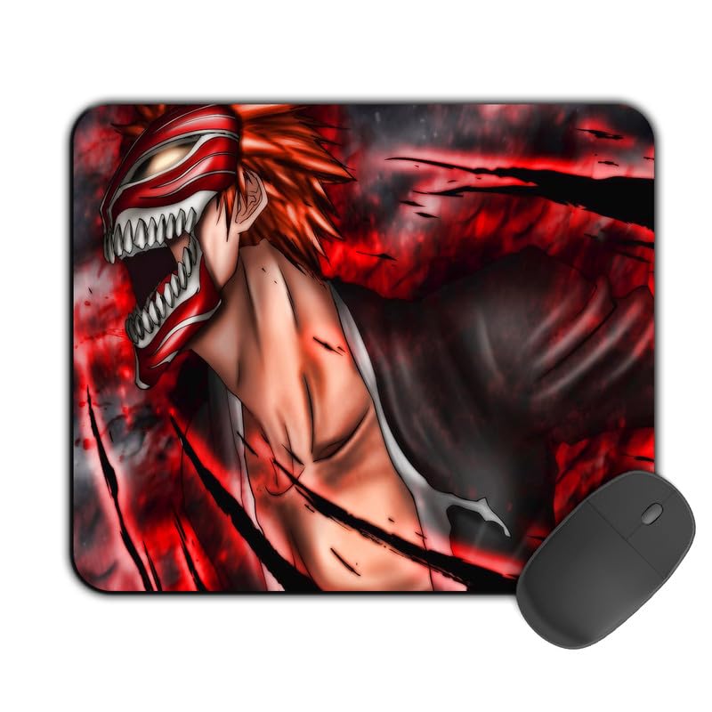 Image of Printed Designer Mouse Pad Angry Ichigo (200MM X 240 X 3MM) Enhance Gaming and Work Performance Comfortable and Precise Non-Slip Water Proof Bleach Mouse Pad.