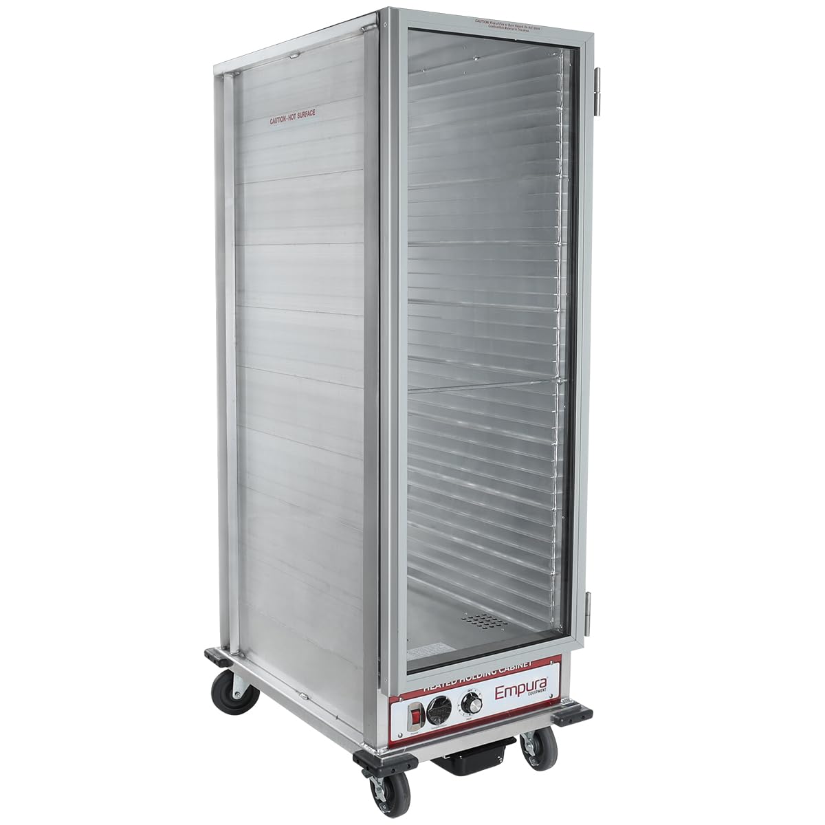 EMPURA Full-Height Mobile Heated Holding Cabinet | Non-Insulated Food Warmer with 5