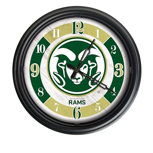 Holland Bar Stool Co. Colorado State University Indoor/Outdoor LED Wall Clock