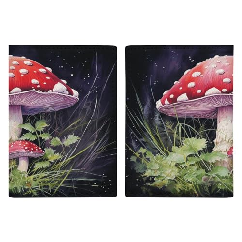 Porte-passeport champignons ultra fin pour protéger vos livrets de voyage
