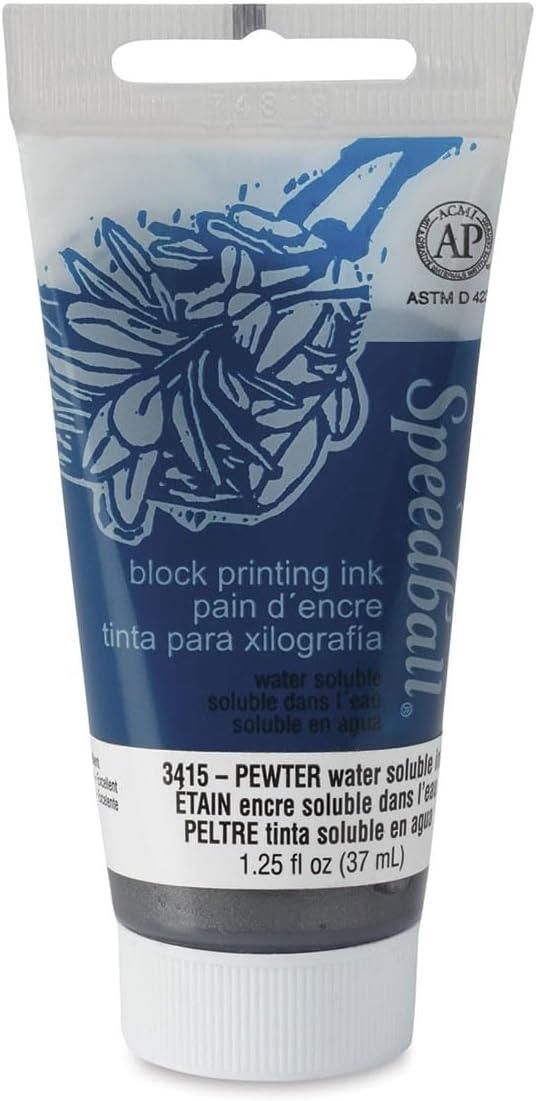 Amazon.com: Speedball SPD-3415 Water Soluble Block Printing Ink, 1.3 oz ...