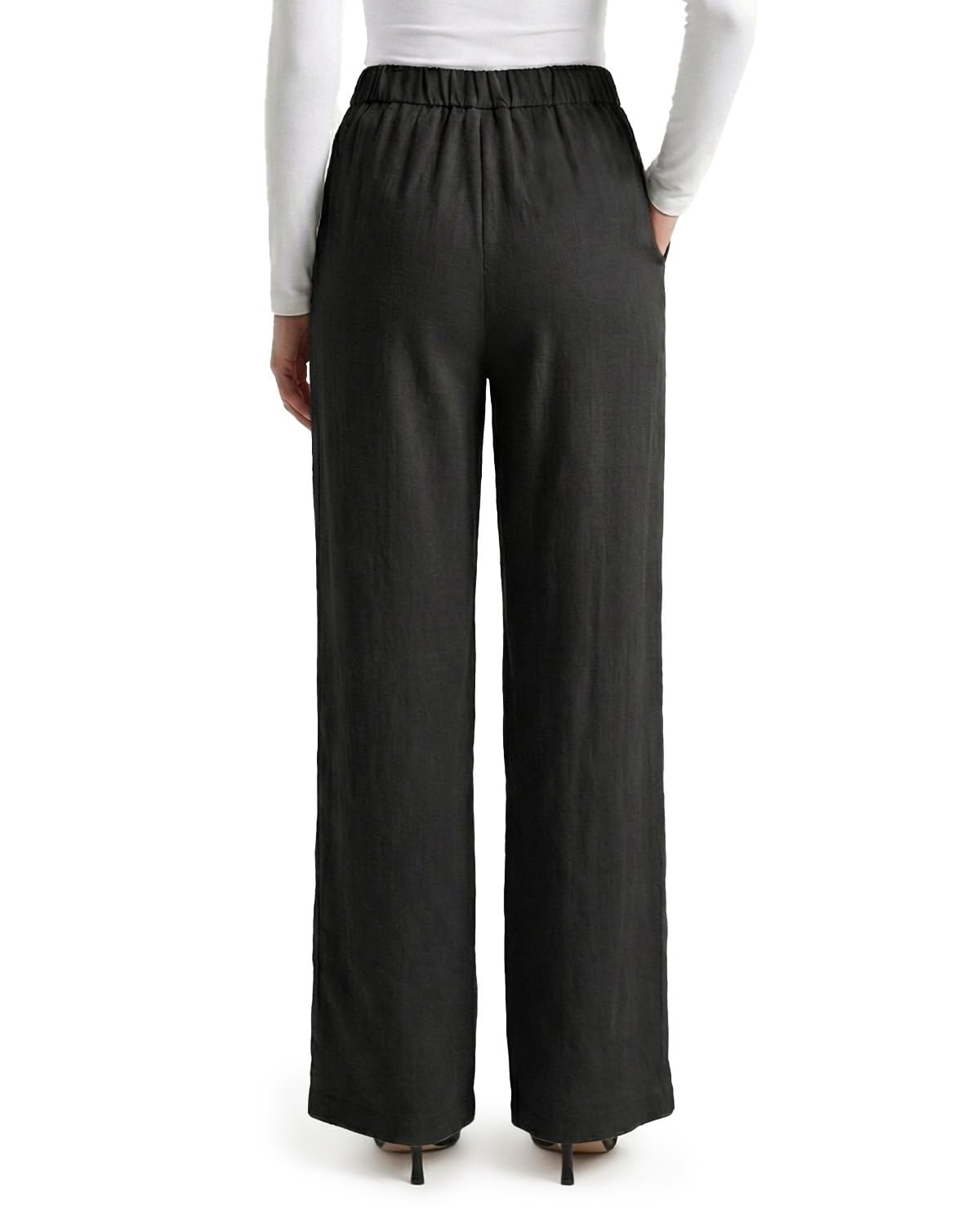Zylioo Extra Lang Hose Damen Leinenhose Sommerhose Tall Anzughose Stoffhose | Lang Bein Casual Freizeit Elegant Palazzo Hose