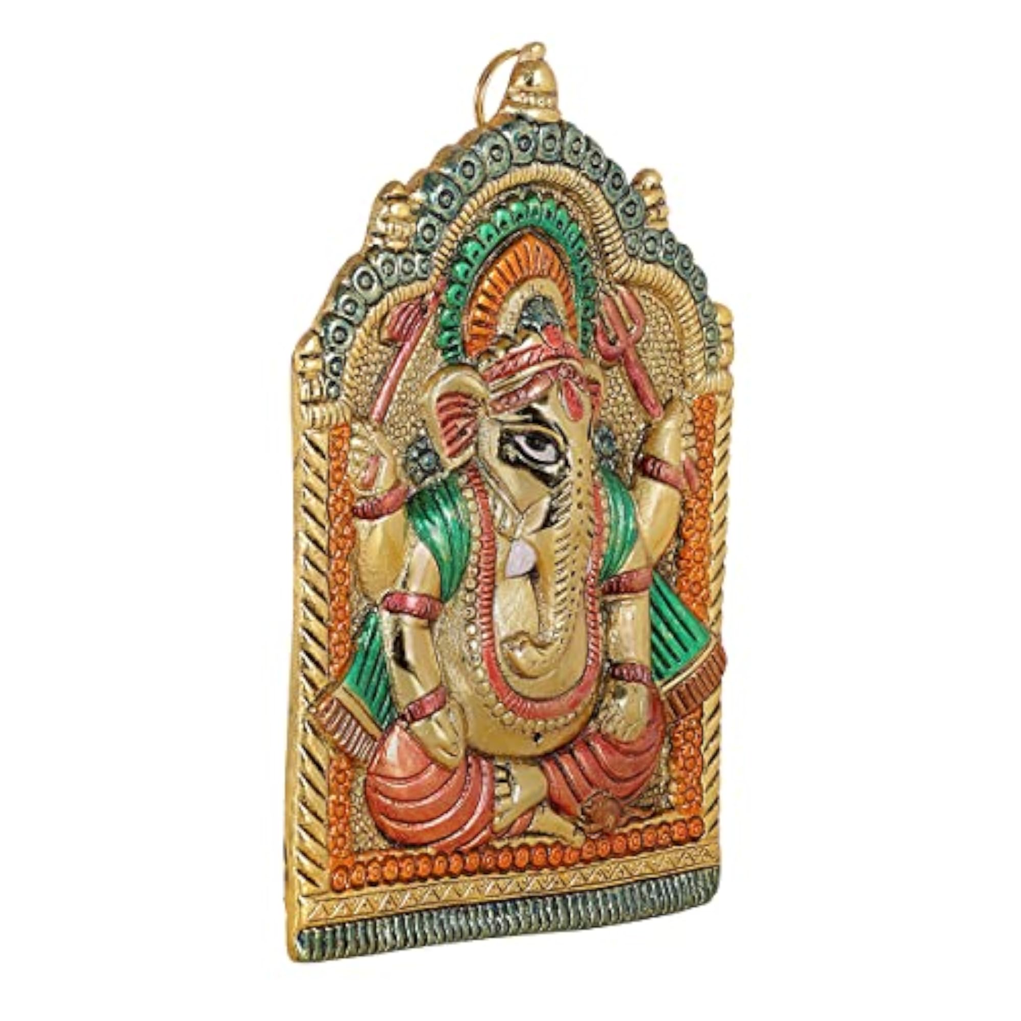 Aluminium Mandir Ganesh Wall Hanging Mask
