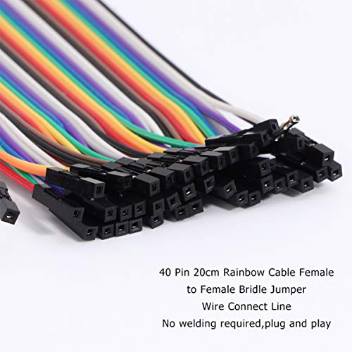 VILLCASE 5 Pcs Breadboard Fios de Jumper 20 Cm de Comprimento Opcional Cabo Duplo Kit Sortido Macho