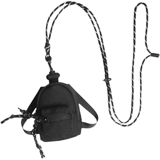 Neck Pouch Travel Wallet Mini Body Bag Black