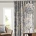 Maison d' Hermine The Miller 100% Cotton Toile Blue Curtain 50 Inch by 84 Inch