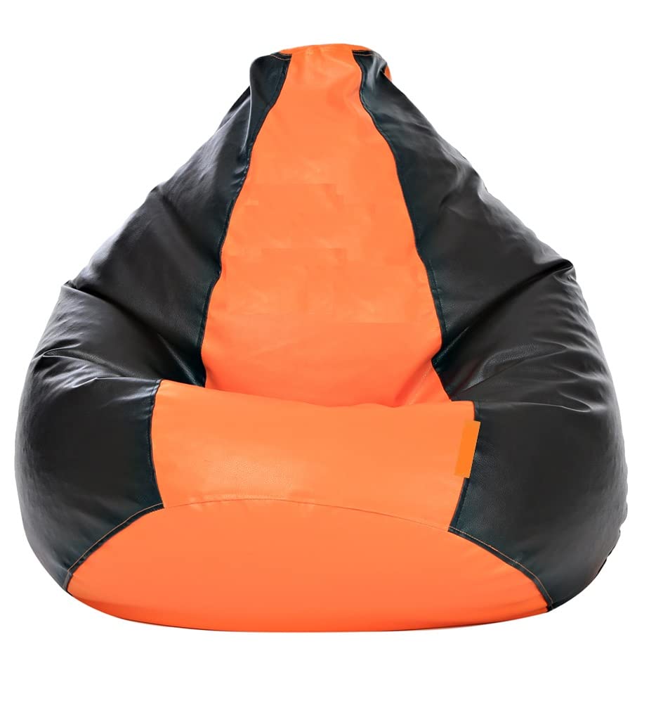 SNG Bean Bags (with Beans, Orange/Black, XXL) Amazon.in Home & Kitchen