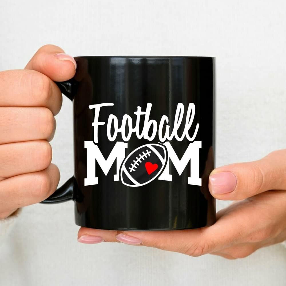 INTERESTPOD Football Mom Mug, Proud Football Mom, Football