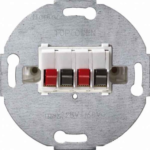 Preisvergleich Produktbild Berker Lautspr.dose Stereo pws 457309 MODUL-EINSÄTZE Einsatz / Abdeckung für Kommunikationstechnik 4011334051190 (2 Stück Stereo-Lautsprecher-Anschlussdose)