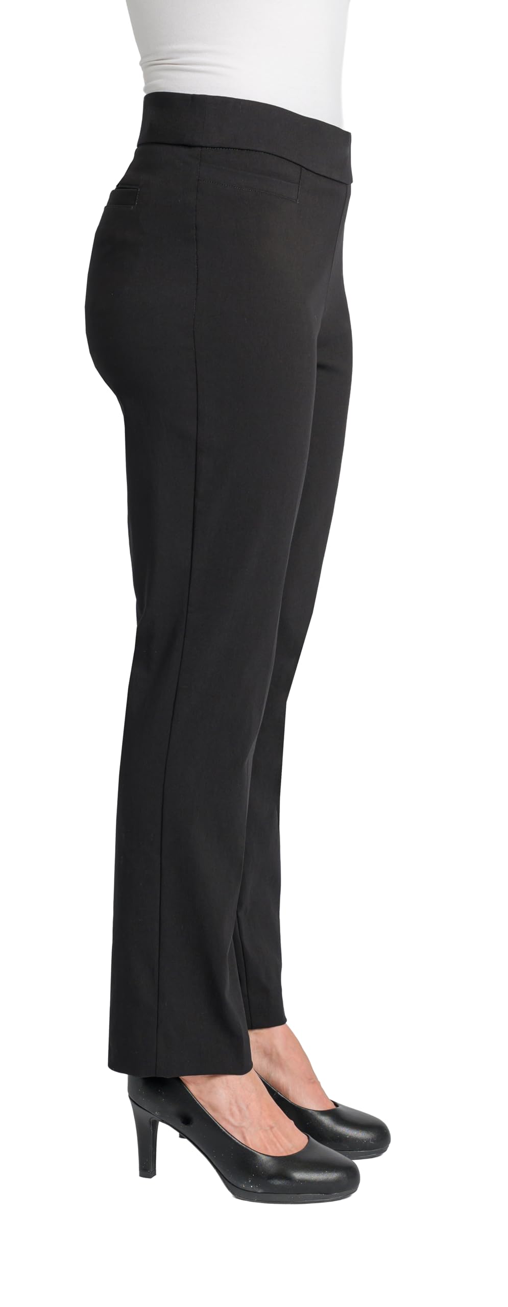 Briggs New York Millennium World Pocket - Pantalones de Carrera, Súper Elásticos, para Cubrir - Pantalones de Vestir Mujer