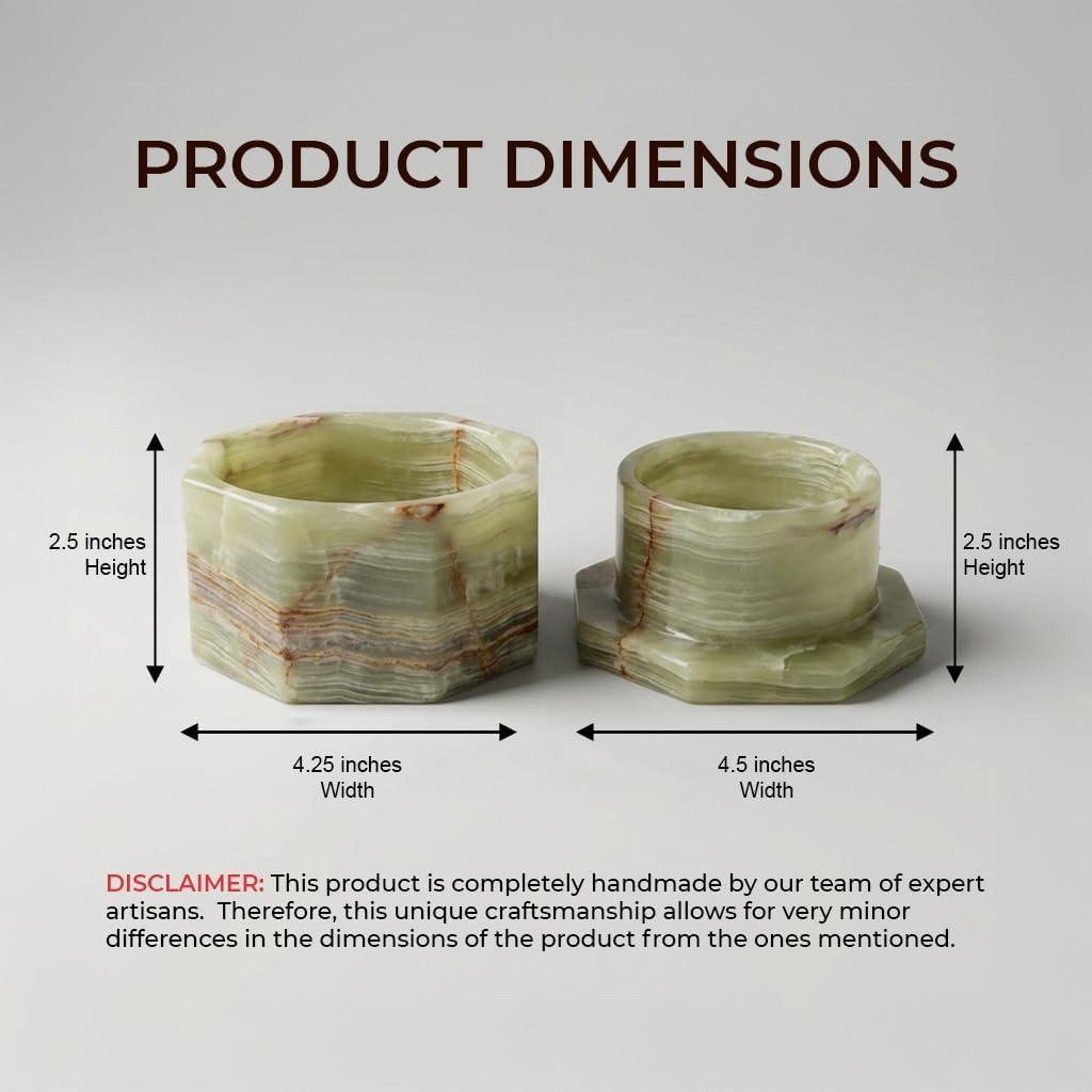 Marble Star Butter Keeper Crock – French Butter Dish with Water Seal – Handmade Butter Keeper for Countertop, Keeps Butter Soft & Spreadable (Green Onyx)