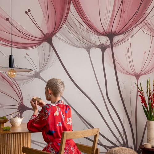 Papel pintado autoadhesivo clásica floral de 104x70 cm para pared de salón 4
