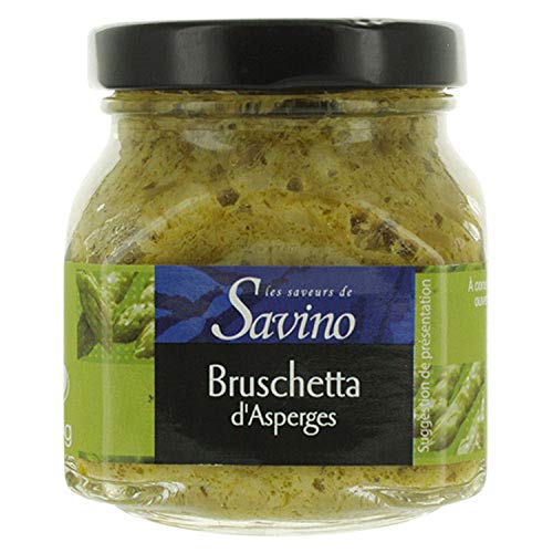 Bruschetta de espárragos verdes – Sabores de Savino – tarro 140 g