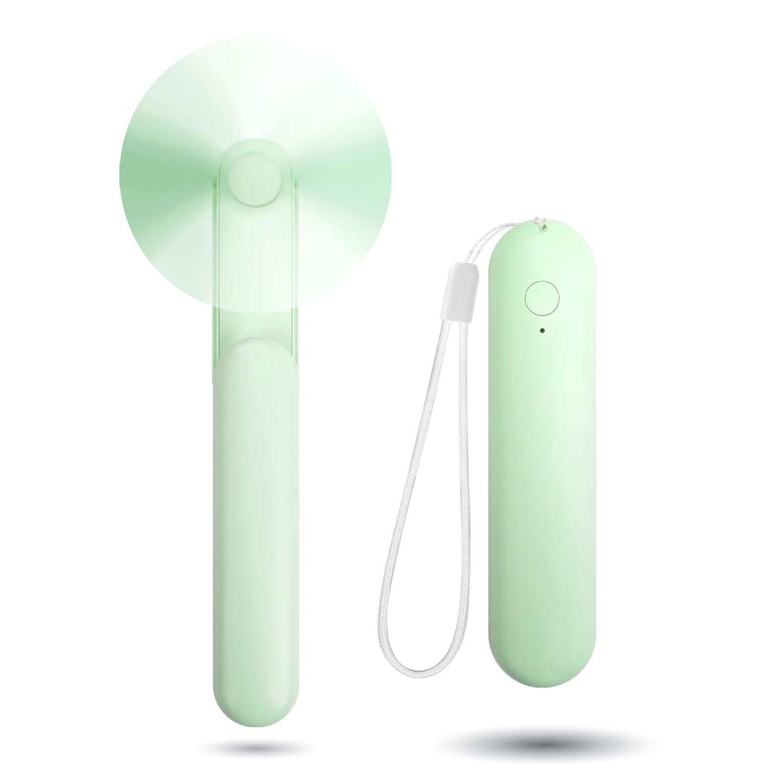 Nezylaf Portable Mini Handheld Fan, Small Rechargeable Personal Fan with Pocket Power Bank Design for Travel/Women Gifts/Disney World Accessories/Theme Park EssentialsCarbonfree Certified