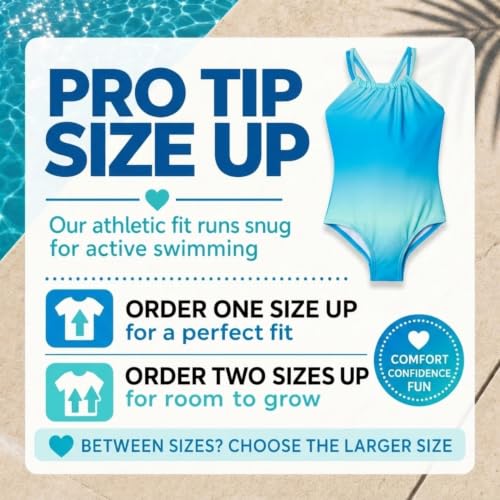 Image of Kanu Surf Girls Jasmine Beach Sport Halter One Piece Swimsuit