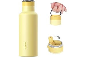 TOURIT Yellow Insulated Water Bottle, Perfect for Sports and Travel