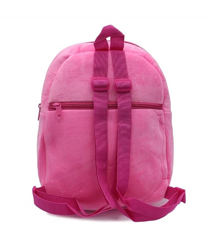 Image of Frantic Kids Velvet School Bag soft plush standard Backpack Baby Girl Preschool Mini Travel Bags Baby Girl & Baby Boy & Toddlers Picnic Carry Travelling Bags (2-5 Years)