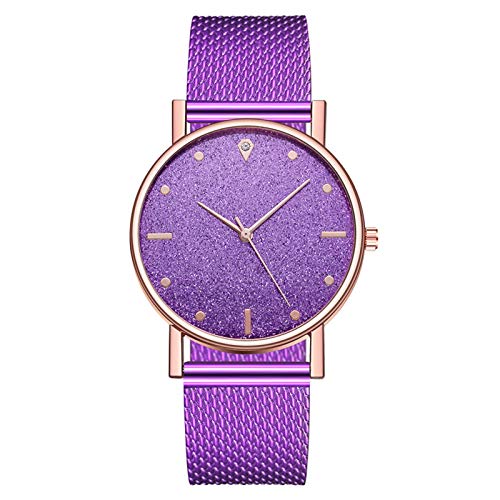 KUKICAT Montre Femme Pas Cher avec Bracelet en Cuir Montres Quartz Analogique Acier Inoxydable Cadran Étanche DéContracté Montre Cadeau De La Fête des Mères