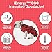 iEnergy™ OSC isolierende und warme Outdoor-Hundejacke mit Fleece-Innenfutter, windabweisender, ultraleichter und reflektierender Hundemantel, Ganzjahres-Hundeviespullover (Rot, Extra Klein)