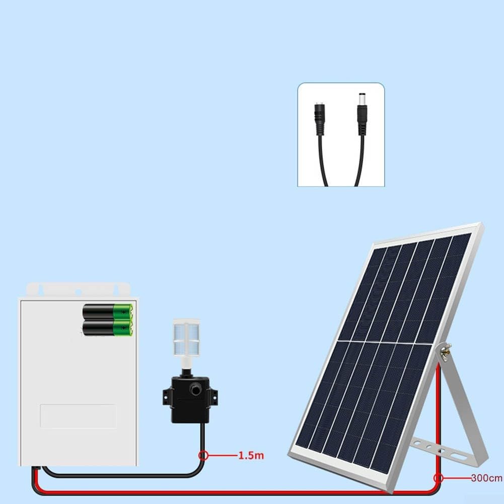 Fontana solare con batteria di riserva, sistema di aerazione per laghetto da giardino, kit di ossigeno per acquari e filtro per laghetto, circolatore d'acqua all'aperto per uccelli (9 V, 10 W, 2600