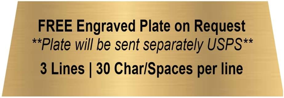 Championship Winner Ring Trophy - 4.5 Inch Tall | FFL Winner Ring Award - Engraved Plate on Request - Decade Awards