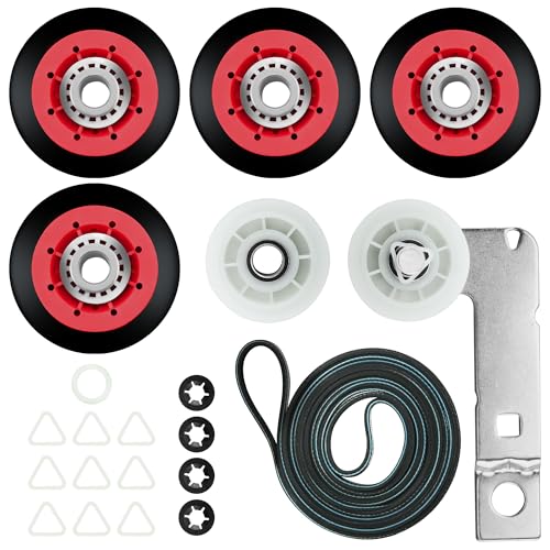 MEDB835DW4 MGDB835DW4 MEDB855DC4 MEDB835DC4 GEW9250PW1 GEW9250PW0 GGW9250PW3 GGW9200LW1 4392067 Dryer Repair Kit Replacement for Whirlpool Maytag dryer parts(4xWPW10314173 dryer drum)