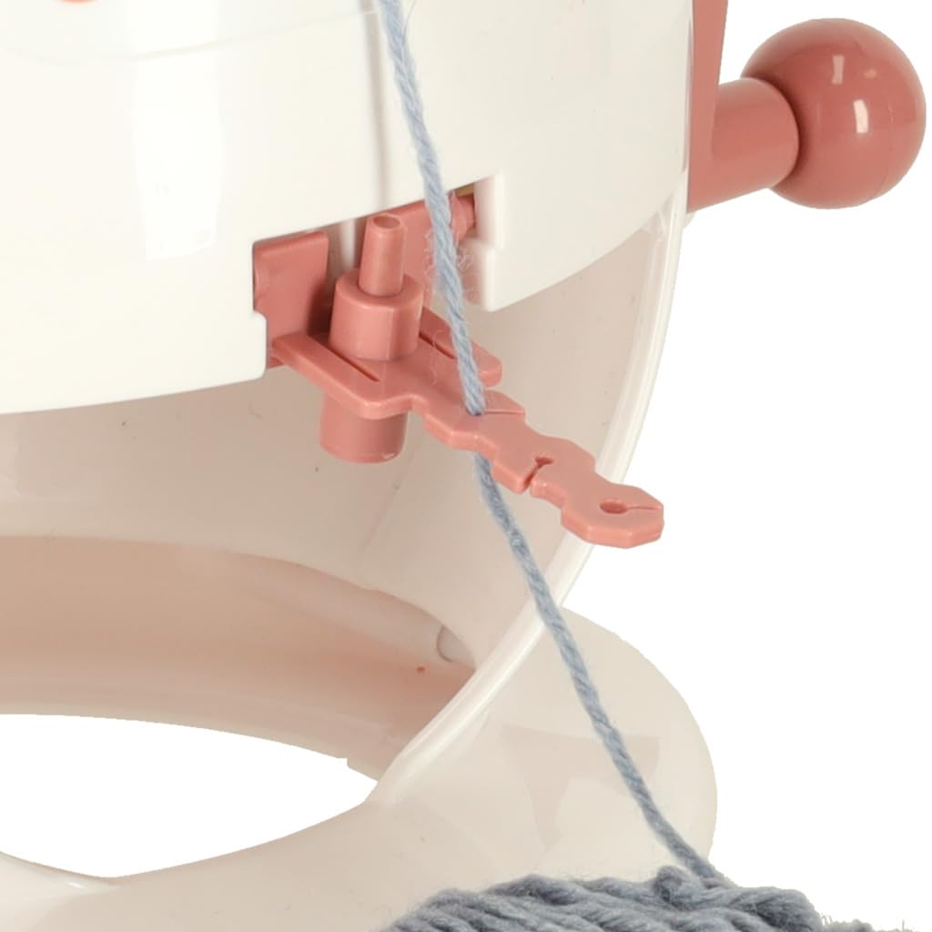 Sherwood Store Macchina per Maglieria 22 Aghi, Macchina a Maglia a manovella, Telaio per Maglieria, Macchina per Maglieria Circolare fai-da-Te per adulti e bambini da 8 anni - 2 gomitoli inclusi