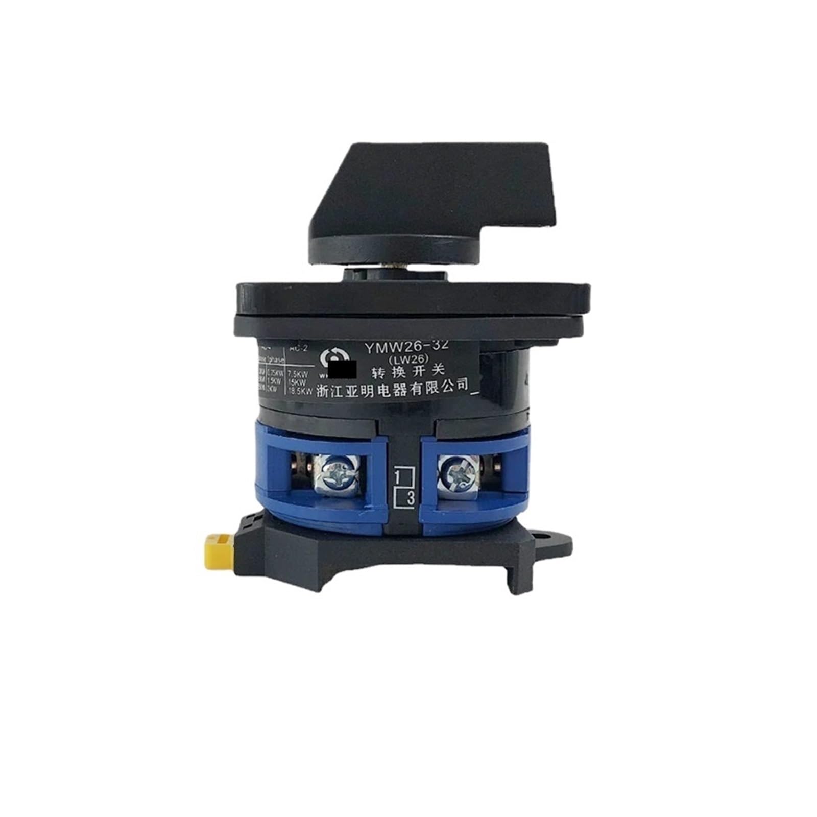 YWZVBSDCS LW28 YMW26 LW26-32/1Rail Mounted Changeover Rotary Cam Switch 690V(1-0-2)