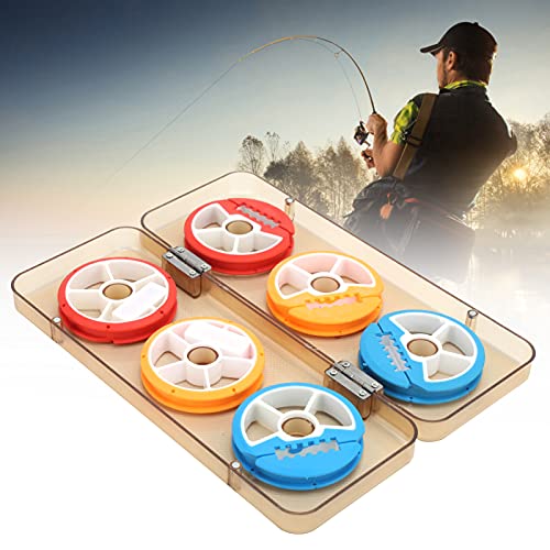 linxiaojix 6-Achsen Schnurspule, Schnurspule Bunte Angelschnur 6-Achsen zum Angeln im Freien – Bild 3