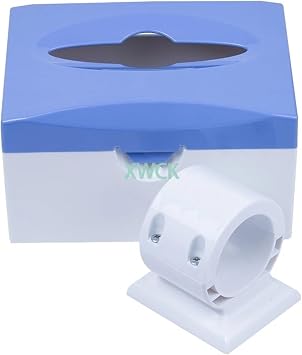 Tissue Box for Dental Chair Dental Post Mount Utility Paper Box 45mm Blue/Green/White Dental Chair AccessoriesBlue