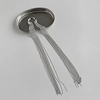 Vista 7 de Cadena larga de borla de plata de múltiples capas de moda para el cabello, cadena de borla para el cabello, accesorio para el cabello, regalo