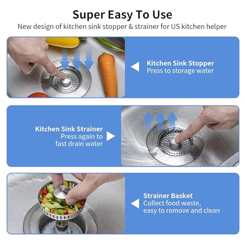 Colador para desagüe de fregadero de cocina miniatura 5