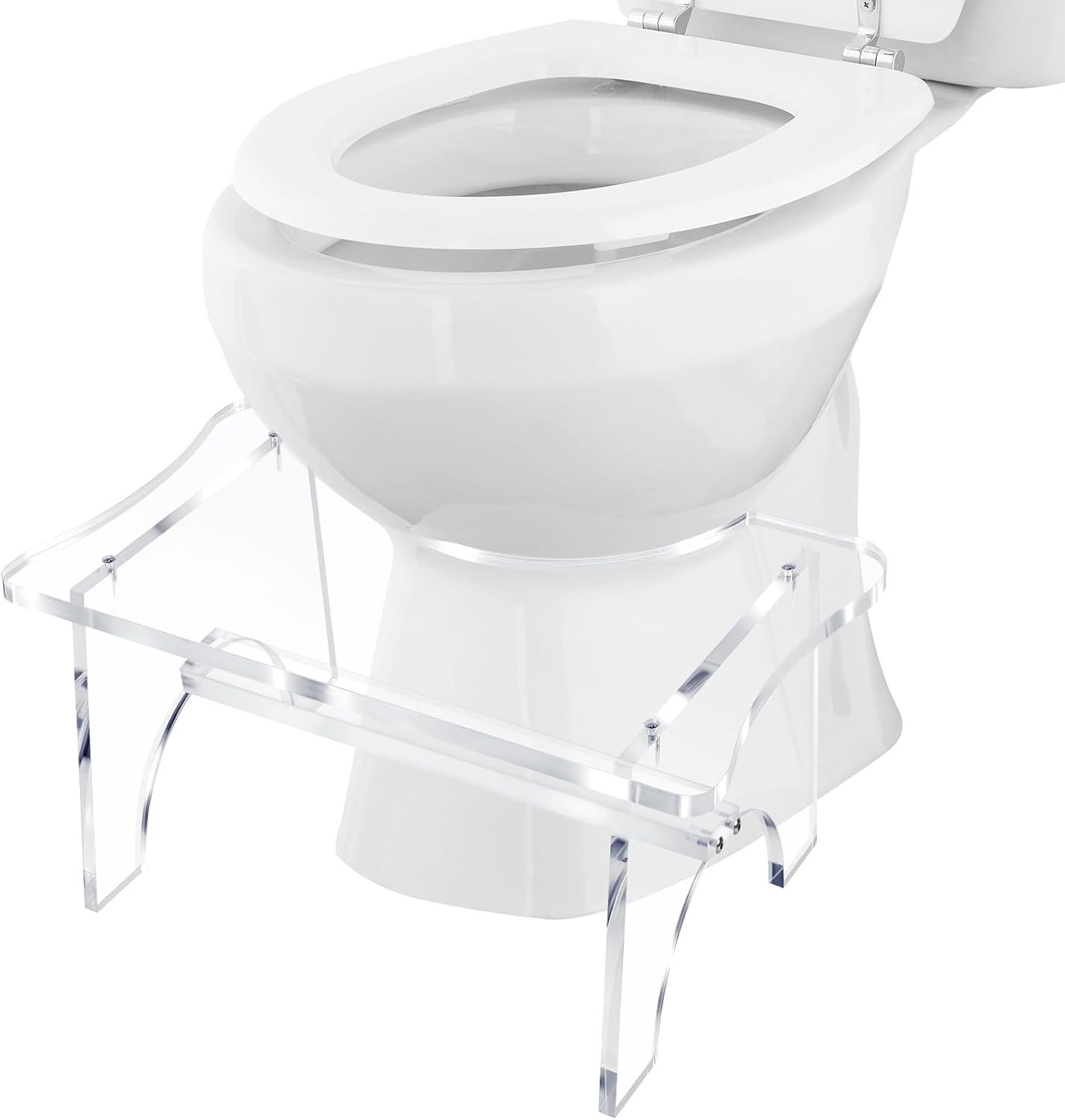 Amazon.com: Patelai Acrylic Toilet Stool for Adults,Potty Stool Clear ...