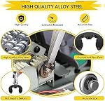 External Retaining Rings, 330PCS Alloy Steel Retaining Rings E-Clip Assortment Set-M1.5 M2 M2.5 M3 M3.5 M4 M5 M6 M7 M8 M9 M10 M12 M15 E-Clips for Bearings, Gears, Pulleys, Axles