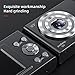 Andoer 4K Digital Camera Video Camcorder 48MP 2.4Inch IPS Screen Auto Focus 16X Digital Zoom Anti-Shake Face Detect Smile Capture Built-in Flash & Battery with 32GB Memory Card for Kids