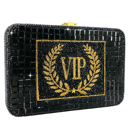 Image of Boutique De FGG Retro Mini Crystal Clutch Purses for Women Luxury,Novelty Rhinestone Evening Bag,Formal Party Clutch Handbag